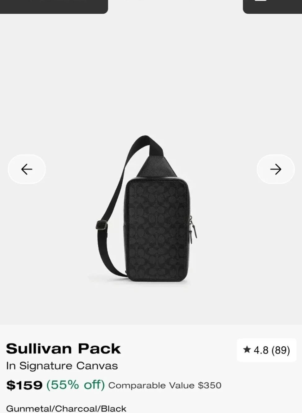 Authentic Coach Sullivan Pack